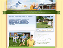 Tablet Screenshot of meadowlarkcarehomes.com